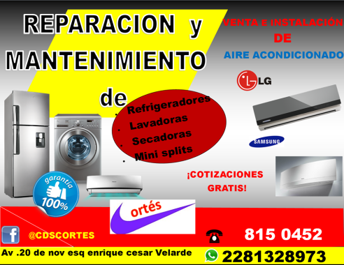Whirlpool, Mabe, Easy, LG, Carrier, York, Acros, Westinghouse,