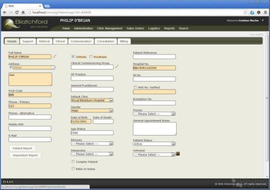 RMS - Rehabilitation Management System
