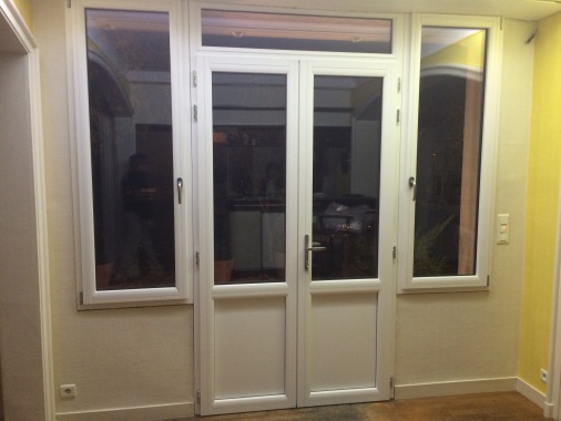 Ensemble composé mixte bois aluminium
porte fenêtre et fenêtres