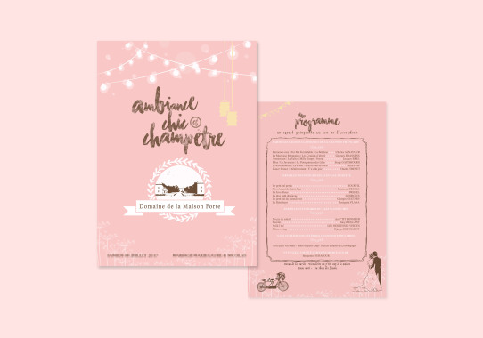 Mariage - affiche de bal