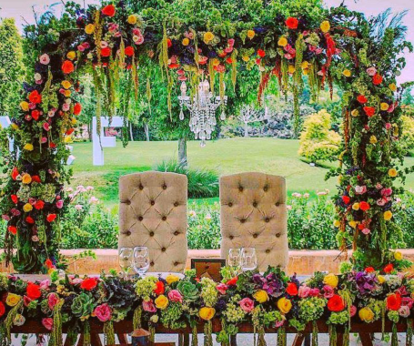Mesa y Back de Novios