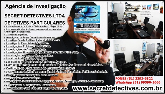 Nossos únicos contatos diretos são: Fones: ☎(51) 3392-6322 