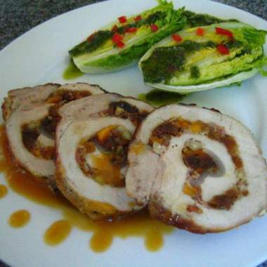 LOmo relleno de frutos secos