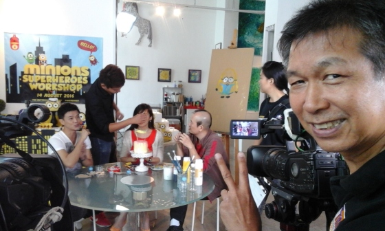 Video shoot for TV programme