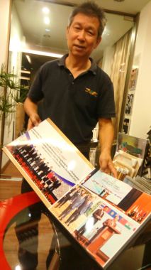 Checking a photo print album