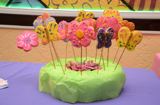 Parte de la mesa de dulces