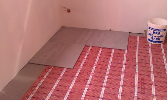 Chauffage sol spécial rénovation faible encombrement.