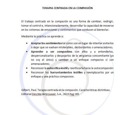 Terapia de compasión