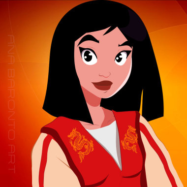 Estudo de personagem: Mulan.