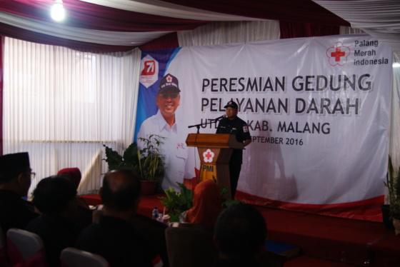 peresmian pembangunan gedung UNIT TRANSFUSI DARAH KAB.MALANG
