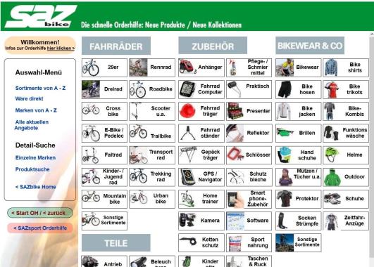 Wir organisieren eine große Produkt-Datenbank im Fahrradmarkt...