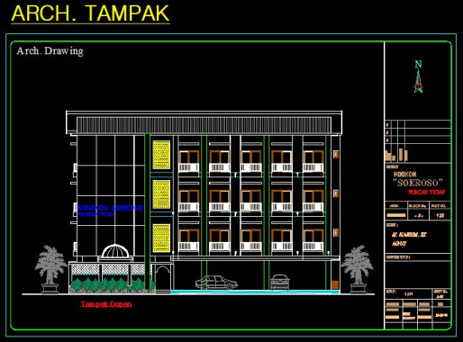 GAMBAR KERJA PEMBANGUNAN MINI CONDOTEL puncak tidar malang