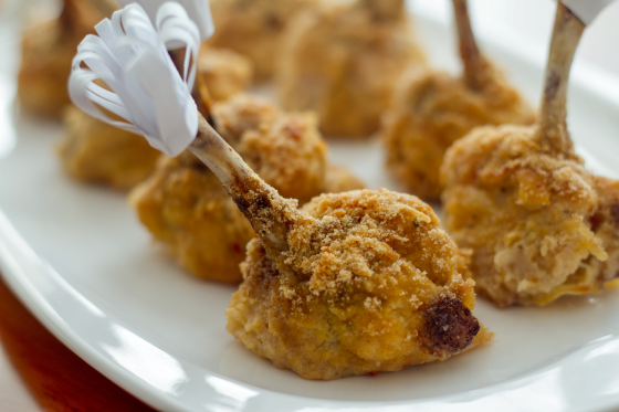 Colombinas de ala parmesanas