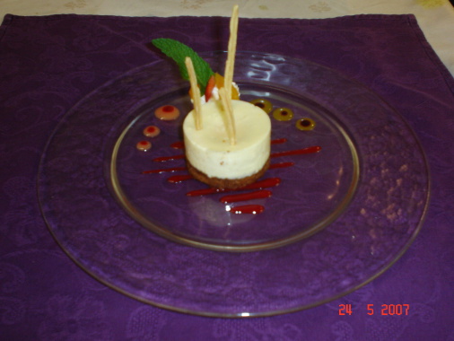 Dessert a l'assiette.