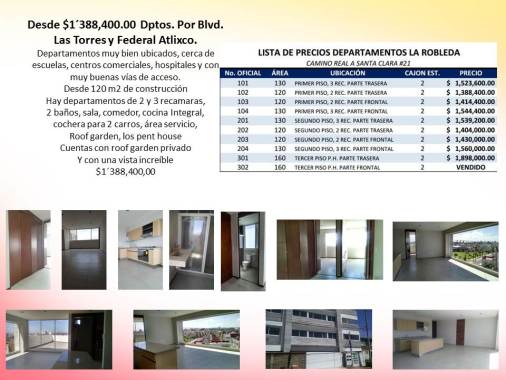 $1´388,400.00  DPTOS. ROBLEDA