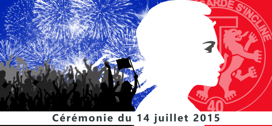 Carton d'invitation pour une cérémonie militaire