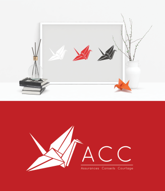 Logo et ensemble de l'identité de l'entreprise ACC