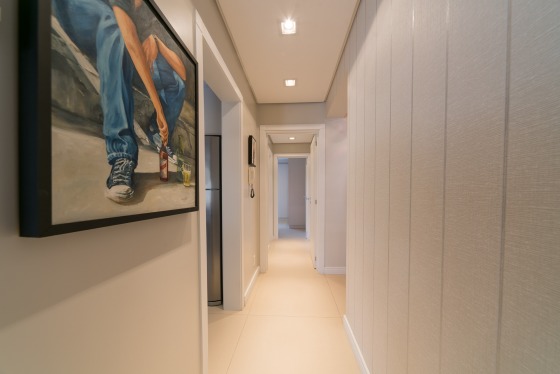 Apartamento de solteiro. Projeto de design de interiores realizado em parceria com a arquiteta Eveli Balen Forcelini.