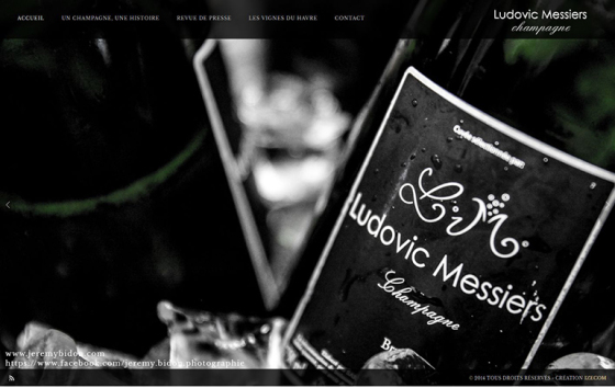 Site de Champagne pour Ludovic Messiers