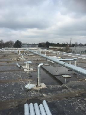Fourniture et pose d'une VMC sur toit terrasse pour un hotel