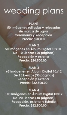 Planes de bodas básicos 
