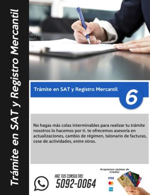 Registro en SAT y Registro Mercantil