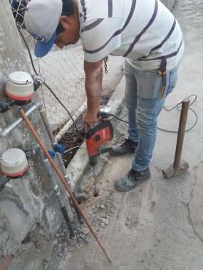Instalacion de preparacion para recibir medidor de cfe.