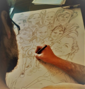 Caricatures sur commande d'après photo