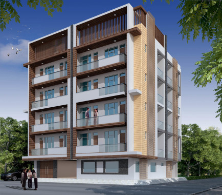 The Contamprary Architectural Building . The Architect Design Building is For Builder Perspective.