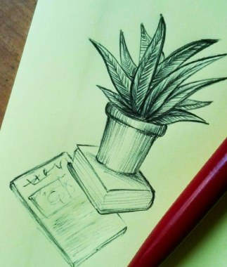 Detalle. Dibujo a bolígrafo.
