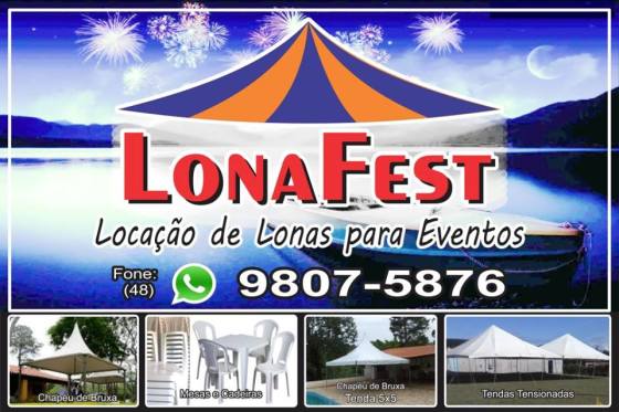 ALUGUEL DE LONAS E TENDAS