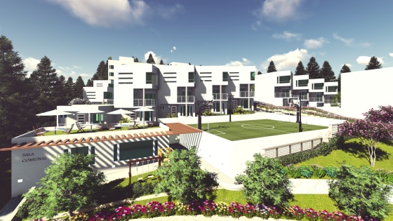 Diseño de Conjunto residencial Jade 35 viviendas 24 departamentos