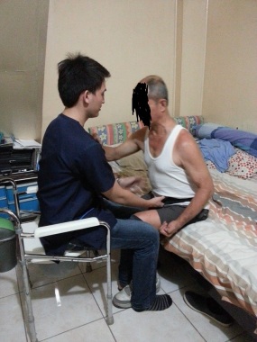 Treating a patient with stroke.