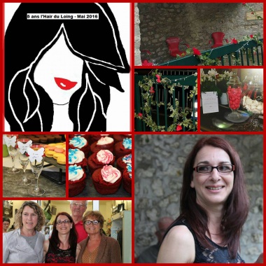 Essentiel - anniversaire - entreprise - rouge - salon de coiffure
