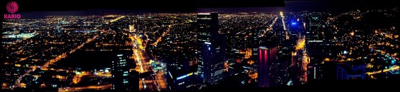 Panorámica de Bogotá - Fotografía nocturna
