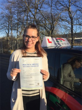 Passed driving Test with Safe2go Driving School Bishop Auckland