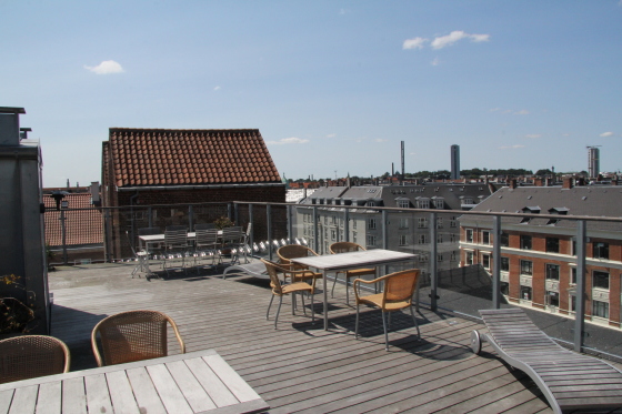 Tag terrasser på Vesterbro, samtidig med renivering af taglejligheder.
