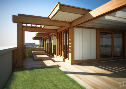 3d rendering di un attico