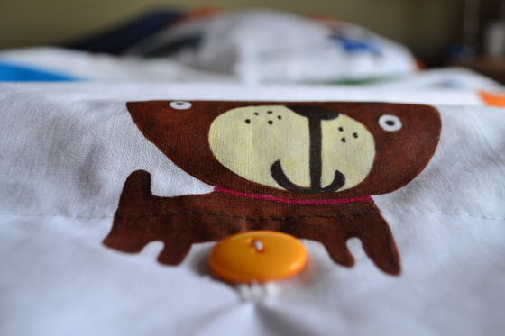 Funda  cuna niño ANIMALES, 144 hilos.