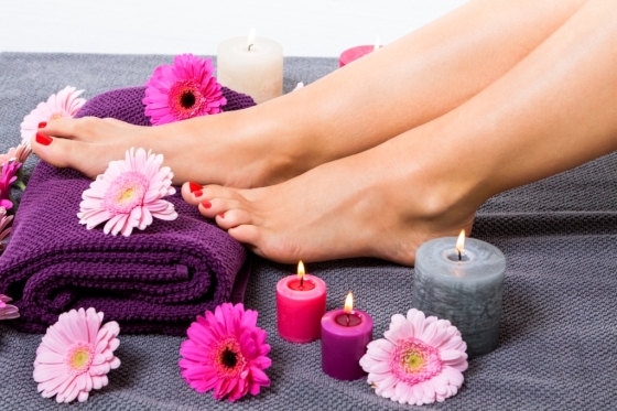 Fußpflege mit Nagellack