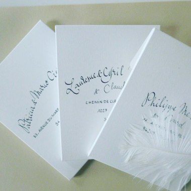 Enveloppes calligraphiées 