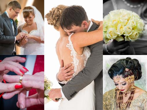 Wedding photography examples.