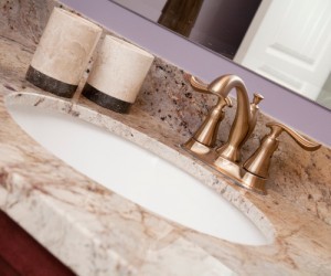 Finishing touches make the bathroom sing.