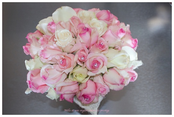 Bouquet de mariée romantique.