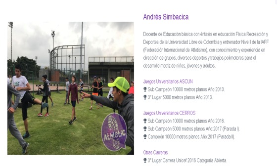 Entrenador Liga de Bogota Club Athletic A