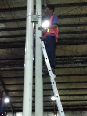 Pemasangan Akses Point Gudang APL Logistik, Surabaya
