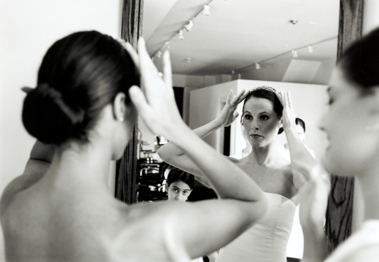 The Bride at the dressing room