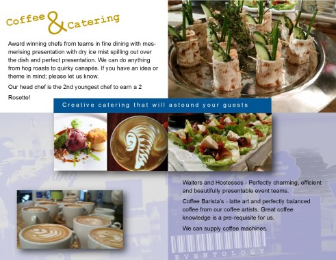 Wedding and corporate catering