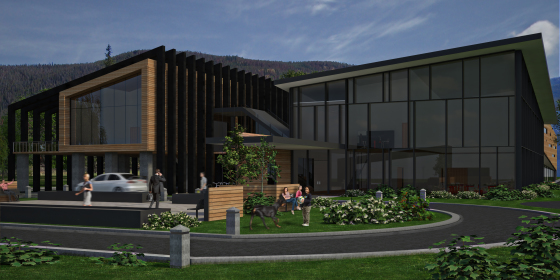 Exterior Rendering, Town Hall