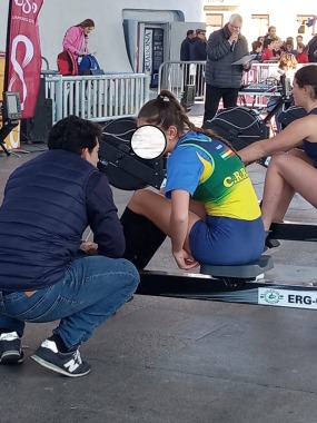 Competición remoergómetros IMD 2019. Una gran deportista.